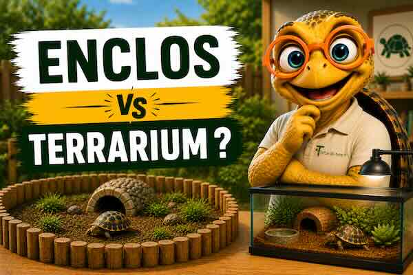 Enclos ou terrarium, que choisir pour votre tortue ?