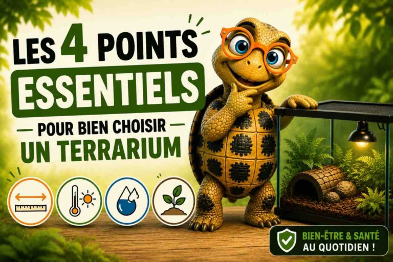 Les 4 points essentiels pour bien choisir un terrarium pour sa tortue terrestre